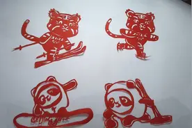 剪纸墩、粘土墩来了！德州市民动手创作“冰墩墩”，为冬奥健儿加油图片