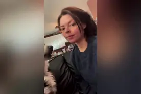 加拿大女子分享亲吻男友宠物狗的爆笑时刻 狗狗全身写满抗拒图片