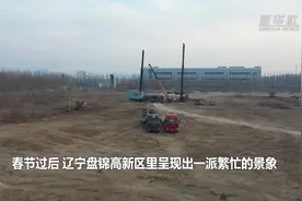 新华全媒＋｜黑土地上厂房起 虎虎生风开新局——辽宁盘锦节后项目集中开工图片