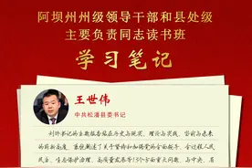 读书班学习笔记丨中共松潘县委书记 王世伟图片