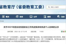 山东省校园安全工作先进集体和先进个人名单公示 德州58个集体82名个人上榜图片