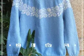 单穿打底两相宜，玫瑰藤：温柔优雅的提花圆肩毛衣（有编织图解）图片