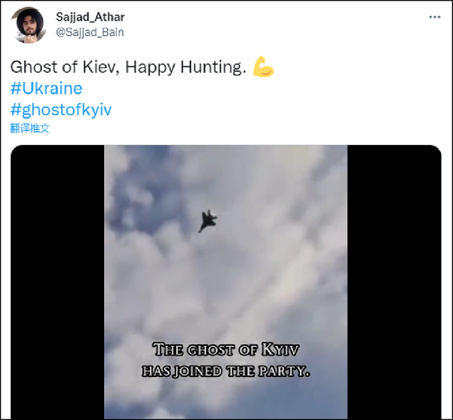 外网盛赞“基辅幽灵”击落俄战机，结果一看是游戏画面