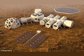 在马斯克的火星基地里，移民只能吃素，要在玻璃圆顶棚内种菜图片