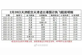 最新！天津航空：进出天津航班恢复平稳运行图片