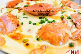 肥美石蟹悄然上市 广东侨乡台山初春的鲜味图片