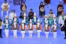 北京市盲校13名学生中德双语演唱，为冬残奥会开幕式热场图片