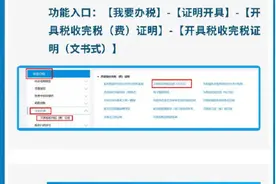 方便！税收完税证明线上开具图片