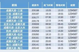 乘飞机请注意！这些航班27日起将转场天府国际机场图片