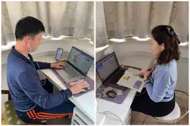 2个老师+2个娃，这个教师二宝家庭的网课第一天，忙而不乱图片