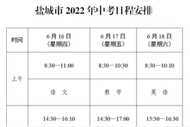 重磅！2022年盐城中考方案来了（附解读）图片