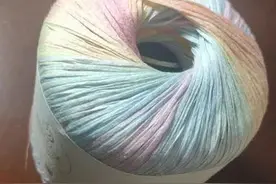 夏花：云清段染线织就的拼花宽松短袖套头衫（有编织图解）图片