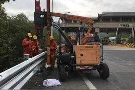 更便宜、更低碳、更安全 丽水高速换上新护栏图片