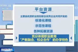 国家职业教育智慧教育平台分三期建设 首批上线2万门课程图片