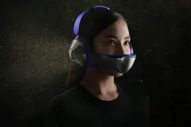 戴森首个可穿戴设备来了：一款兼具空气净化功能的头戴式耳机图片