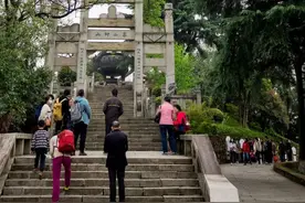 春光正好，坐着地铁去爬山图片