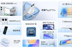 5G大内存千元机来了！荣耀发布Play 6T系列新品图片