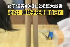 女子误买40根1.2米超大蚊香，老公：熏蚊子还是熏自己？图片