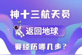 图解｜神十三航天员返回地球要经历哪几步？图片
