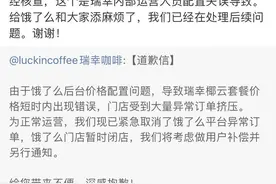 bug价低至3元1杯！网友开心薅羊毛，瑞幸外卖平台闭店图片