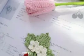 甜美百搭，超级可爱的草莓胸针（有编织图解）图片