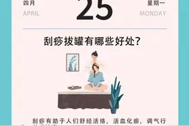 健康日历4.25|刮痧拔罐有哪些好处？图片