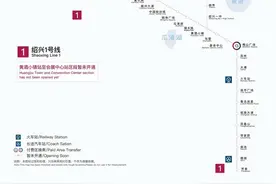 明天，绍兴地铁1号线主线正式开通运营，将“无缝衔接”杭州地铁5号线图片