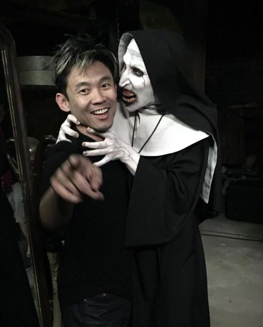 邪恶修二下载地址（温子仁公布修女2阵容 晒出与恶魔修女合影）