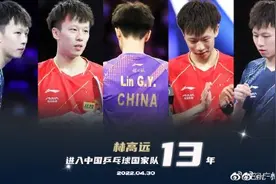 林高远发文纪念进国乒13年，感慨竞技体育不进则退图片