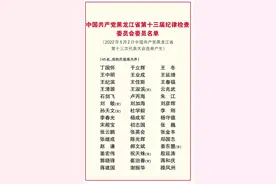 中国共产党黑龙江省第十三届纪律检查委员会委员名单图片