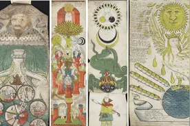 是哲学、化学，还是艺术？炼金术卷轴上的幻想图像图片