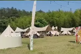 假期一个空帐篷都没有！浙江温州楠溪江民宿酒店开辟奢华露营新业态图片