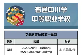 北京2022—2023学年度校历发布！寒暑假时间已定图片