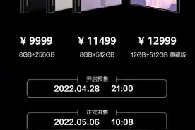 9999元起！华为Mate Xs 2今日正式开卖 轻薄得不像话图片