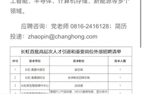 72人薪酬1个亿，长虹面向全球强力引才图片