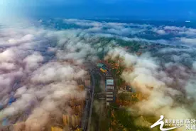 视觉临汾：清晨俯瞰隰州大地图片