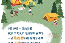 转发保存！杭州最推荐的20个帐篷露营地来了图片