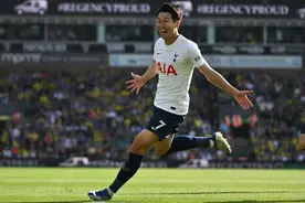 英超：热刺5-0诺维奇锁定欧冠 孙兴慜登顶英超射手榜图片