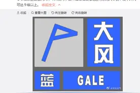 河北发布大风蓝色预警：局地伴有10级以上雷暴大风图片