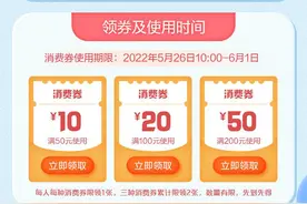 政府消费券来啦！5月26日上午10点开抢图片