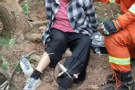 两女子上山挖笋被“套”牢，安吉消防换了三种工具最终救援成功图片