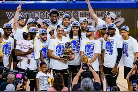 （体育）篮球——NBA季后赛：勇士队获得西部冠军图片