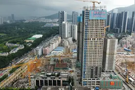 南山白石洲旧改启动项目实现主体结构封顶图片