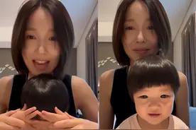 王祖蓝老婆李亚男素颜带娃出镜 母女俩搞怪互动超有爱图片