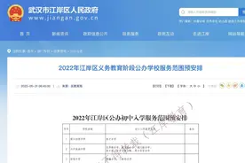 最新！武汉市江岸区公布中小学对口划片信息图片