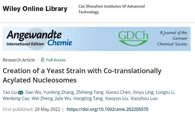 研究发现不同组蛋白酰化修饰的功能差异