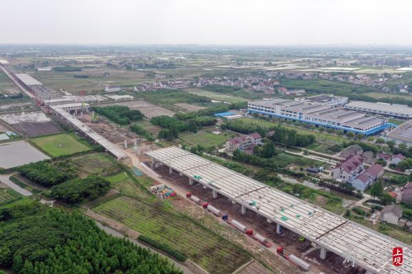 从浦东到奉贤,跨"两区三镇四村",上海s3公路新建工程加速施工