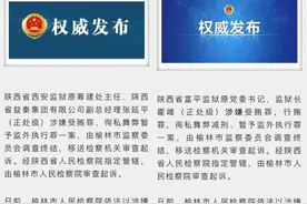 陕西监狱系统两处级干部被捕，均涉及一个不常见罪名图片