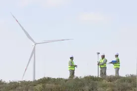 山东能源集团40万千瓦风电项目开工图片