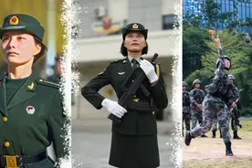 参加阅兵的“硬汉”女兵，3次转岗，岗岗精彩图片